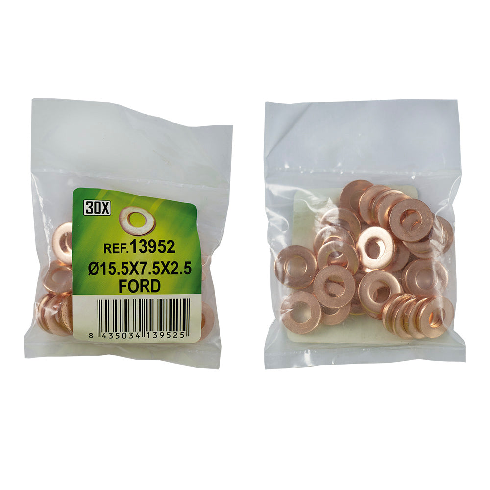 30 INJECTOR COPPER RING BAG - Ø15.5X7.5X2.5  - FORD (REF.53464)