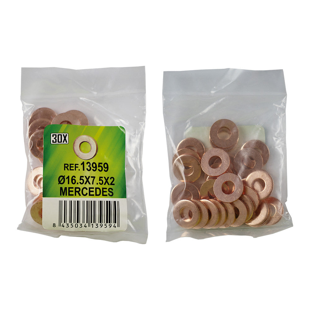 30 INJECTOR COPPER RING BAG - Ø16.5X7.5X2 - MERCEDES (REF.53464)