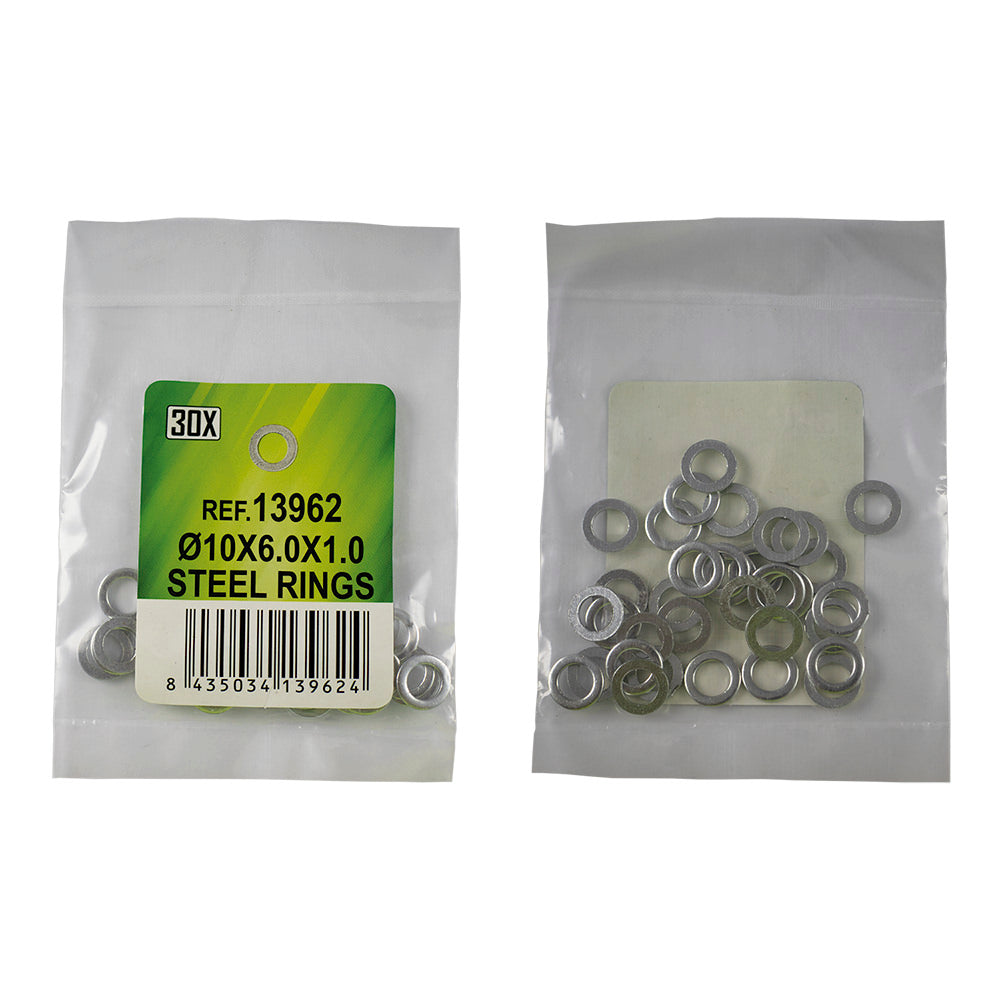 30 STEEL WASHER BAG - Ø10X6.0X1.0 (REF.53464)
