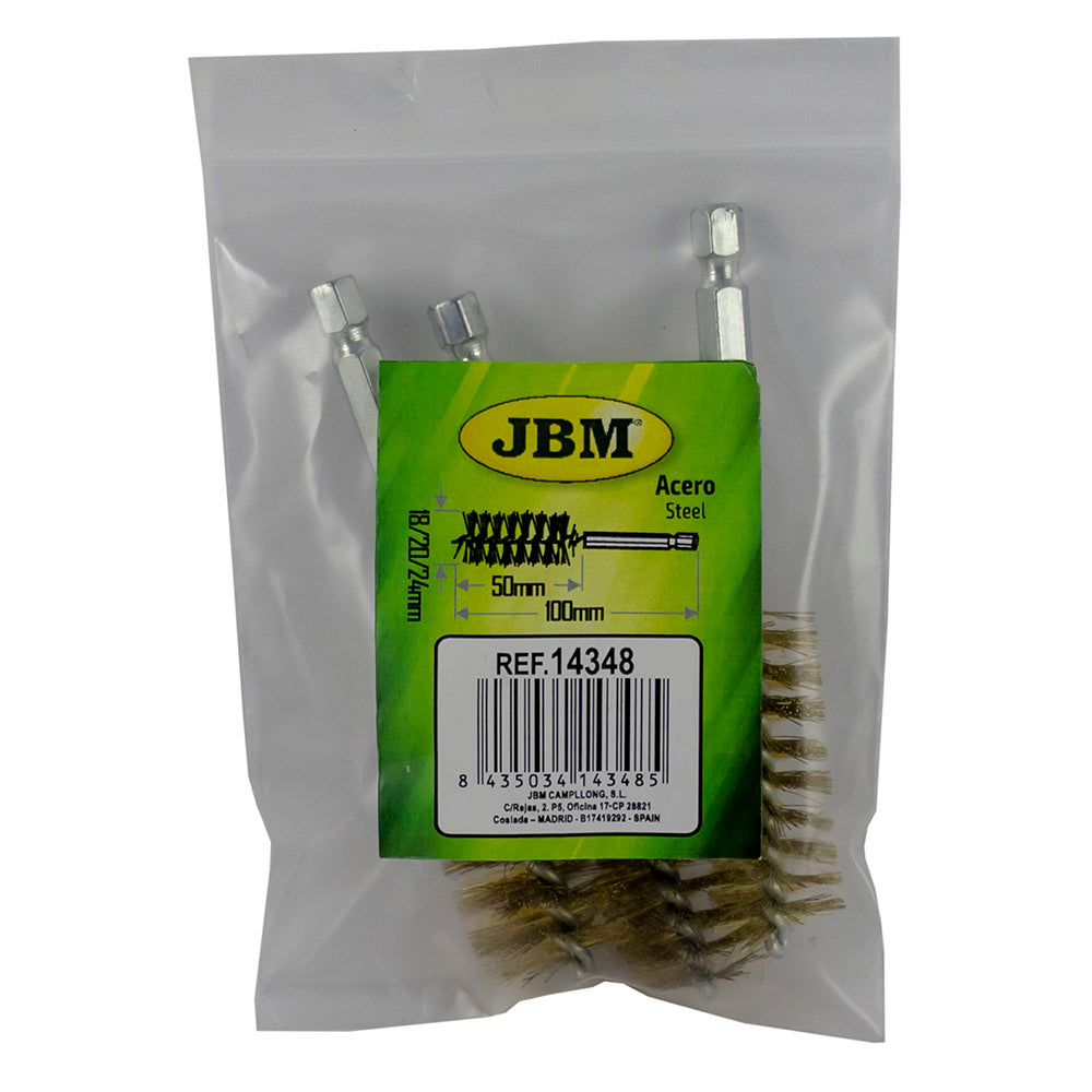 SET OF 3 BRASS CLEANING BRUSH (REF.53650)