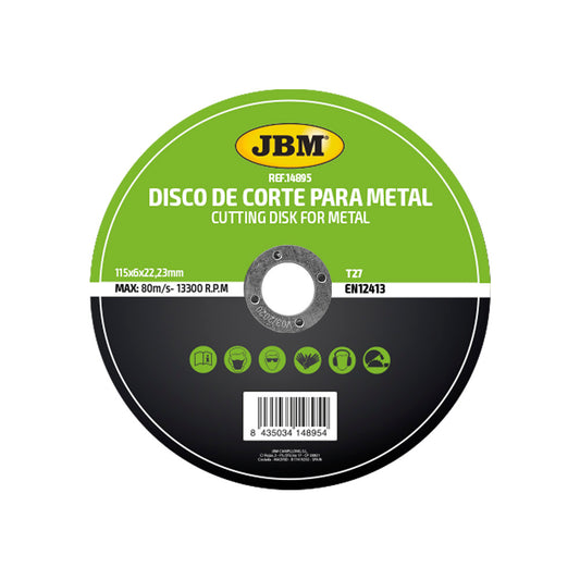 CUTTING DISC T27 FOR METAL 115X6MM