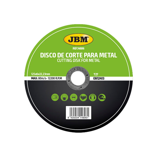 CUTTING DISC T27 FOR METAL 125X6MM