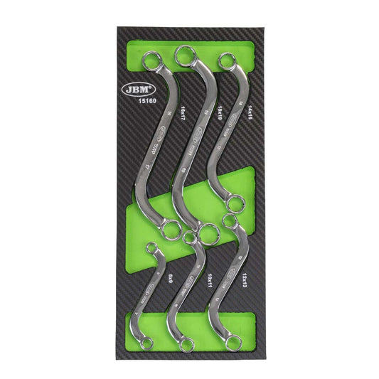 EVA CARBON FIBER FINISH TRAY WITH 6PCS TYPE "S" WRENCH SET - MIRROR FINISH