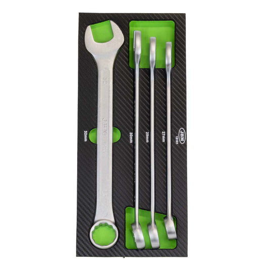 4PCS COMBINATION WRENCH SET IN CARBON FIBER FINISH EVA TRAY