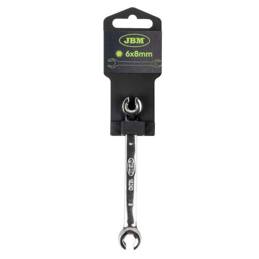 FLARE NUT WRENCH 6X8MM - MIRROR FINISH
