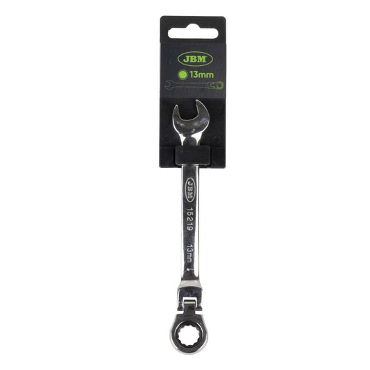 FLEX-RATCHETING COMBINATION WRENCH SPANNER 13MM - MIRROR FINISH