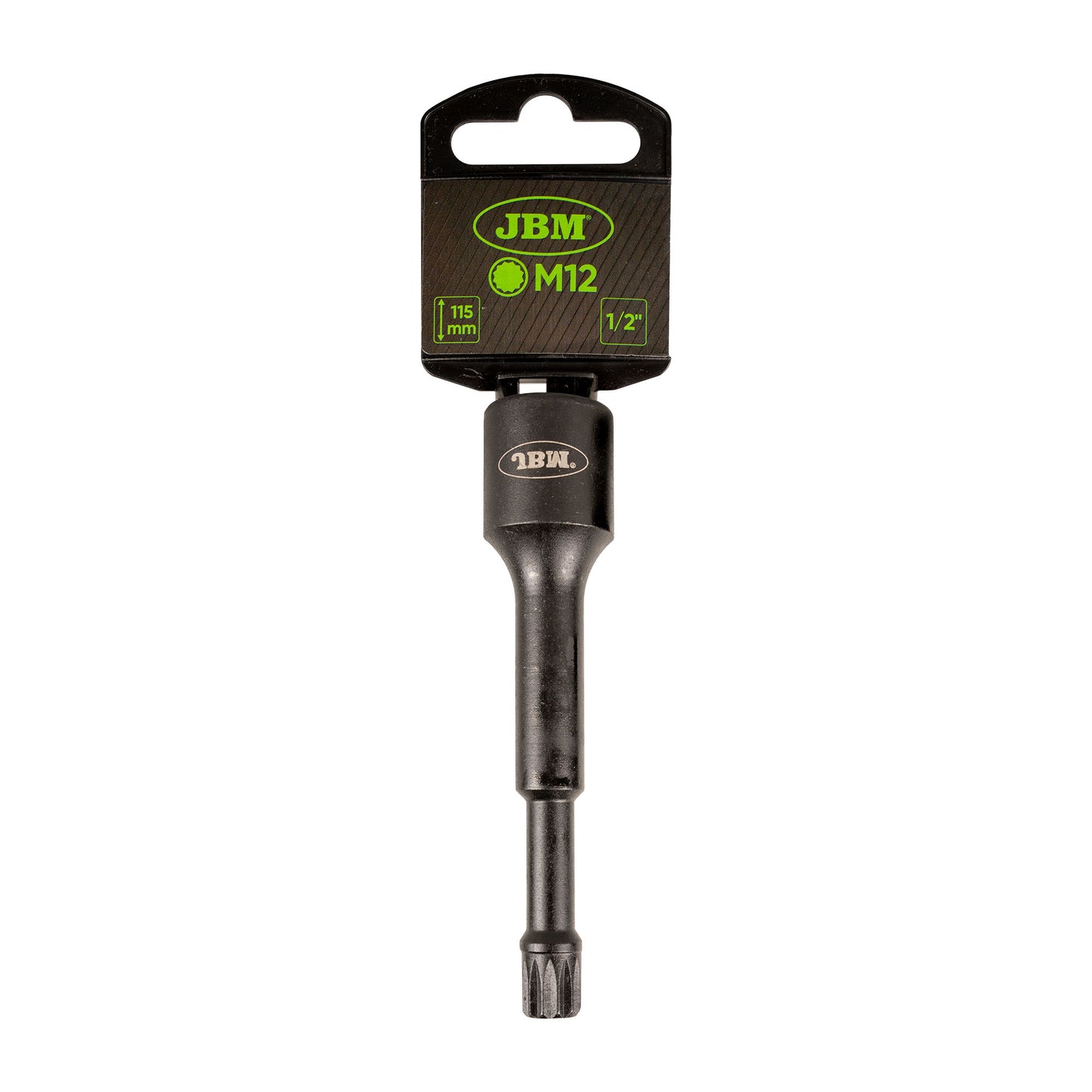 1/2" SPECIAL IMPACT BIT SOCKET FOR SPLINE (XZN) SCREWS, 115MM, M12