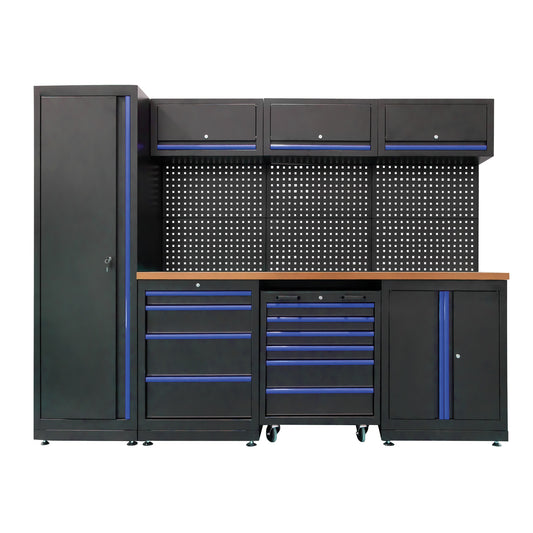 WORKSHOP MODULAR STORAGE SYSTEM (18 PCS) - BLUE