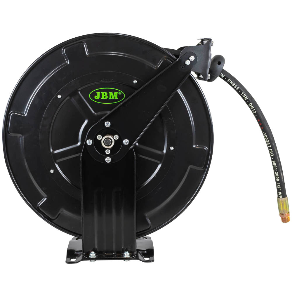 15M 1/2" RETRACTABLE OIL HOSE REEL