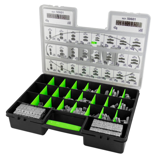 BOX- ASSORTED WHEEL WEIGHT CASE