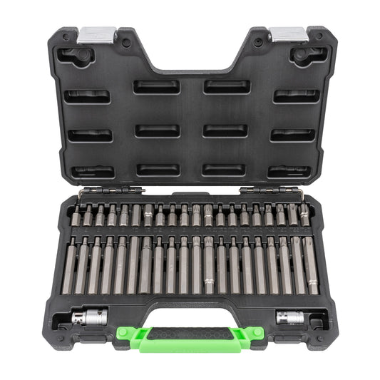 42 PIECES MECHANICS BIT SET HEX, 12-POINT, TORX AND RIBE