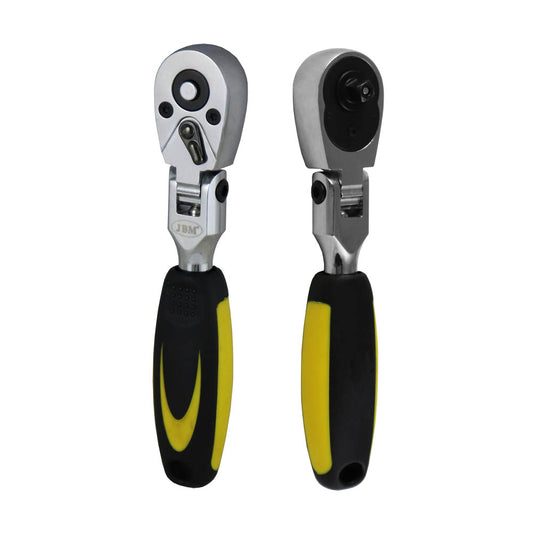1/4" SHORT HINGED 72-TEETH RATCHET 165MM