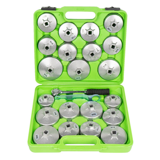 SET OF 23 ALUMINIUM OIL FILTER CUP WRENCHES