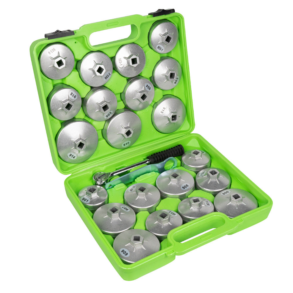 SET OF 23 ALUMINIUM OIL FILTER CUP WRENCHES