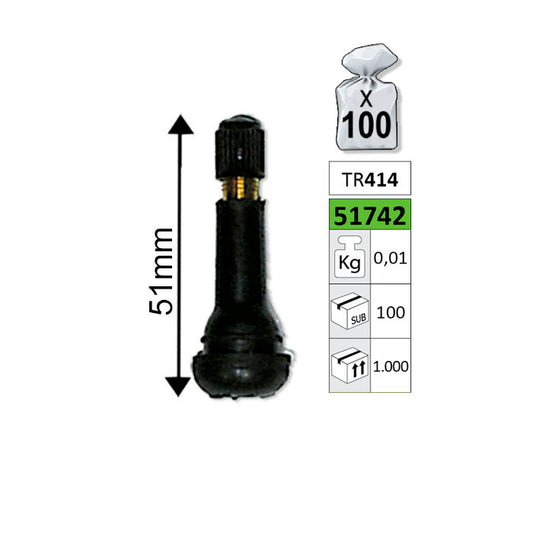 TYRE VALVE TR414 51MM