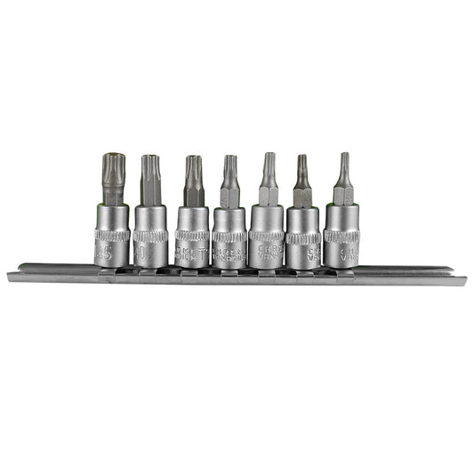 7 PIECES BIT SOCKET SET TS 5-POINT TAMPER-PROOF