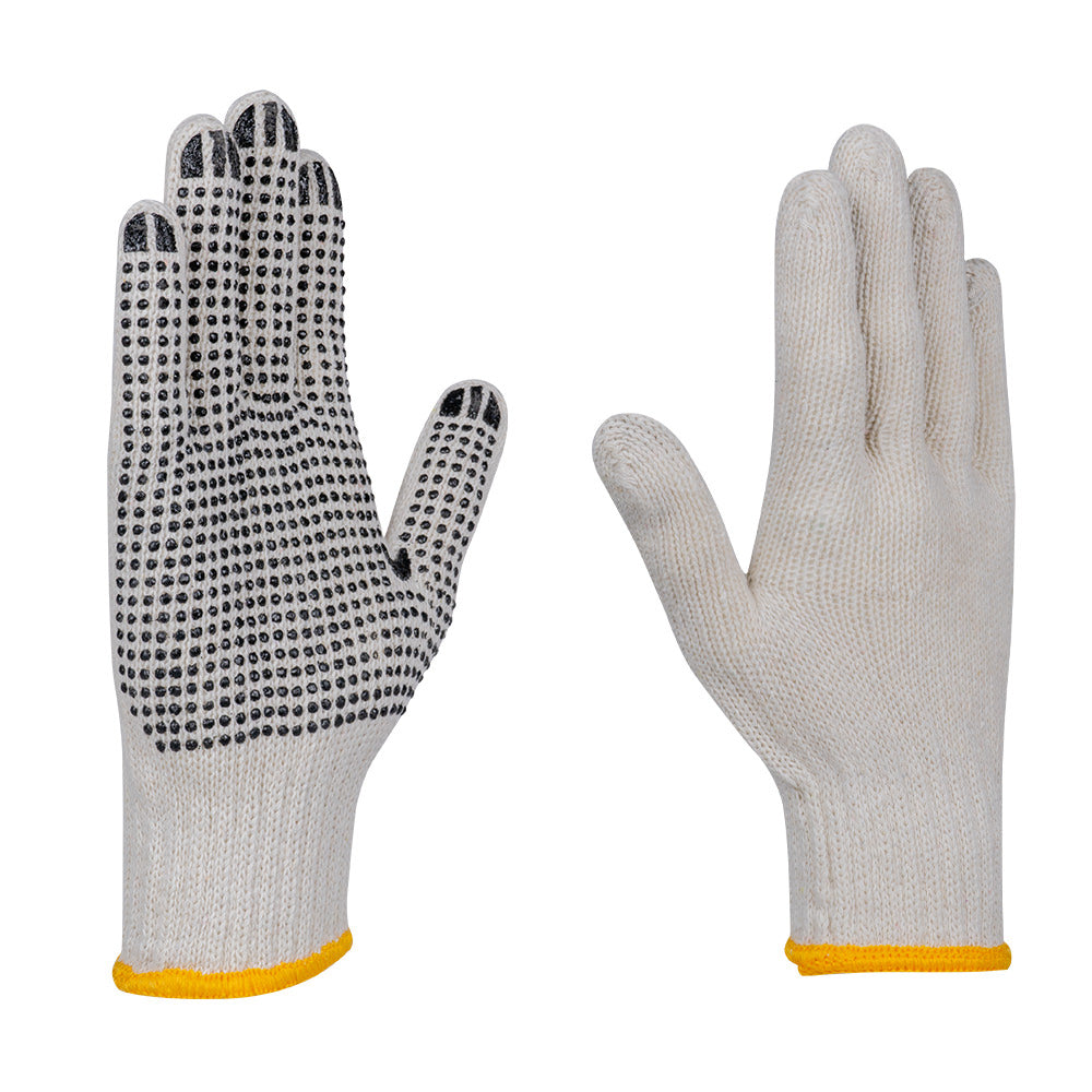 COTTON GLOVES WITH PVC DOTS