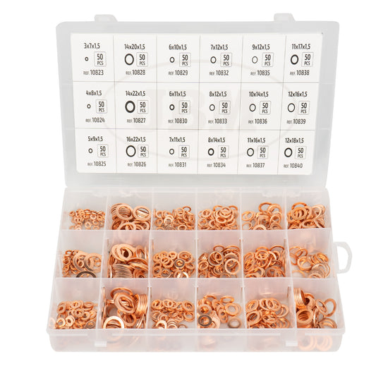 COPPER 18 - WASHER ASSORTMENT 900PCS