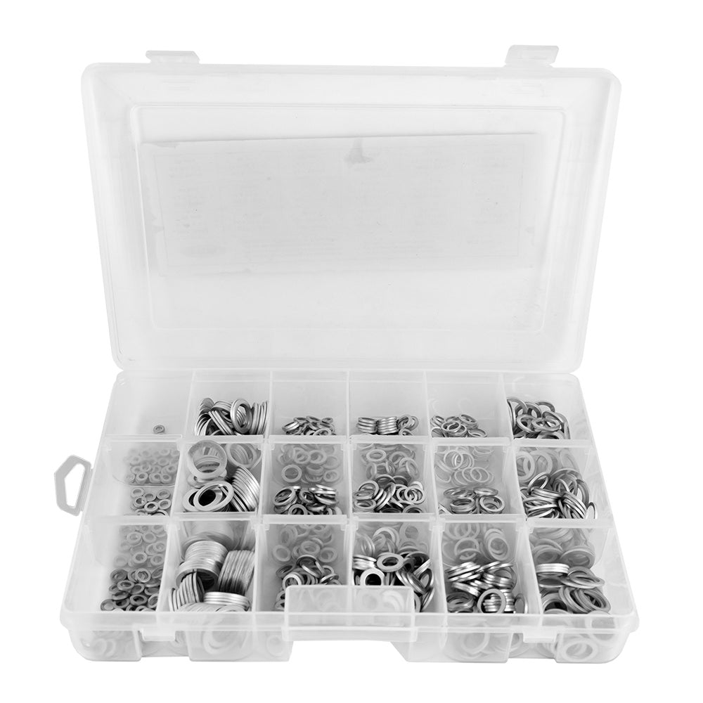 ALUMINIUM FLAT WASHER ASSORTMENT 900PCS