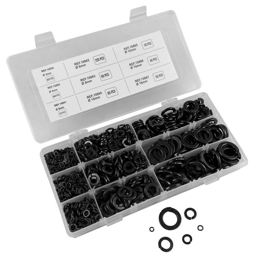 BLACK GROWER WASHERS ASSORTMENT 1735PCS