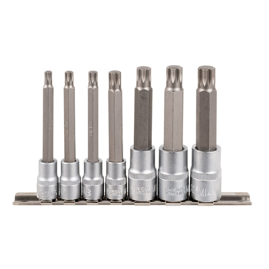 7 PIECES BIT SOCKET SET 12-POINT