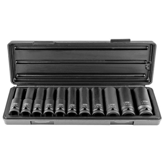 11 PIECE 1/2" HEXAGONAL IMPACT SOCKET SET