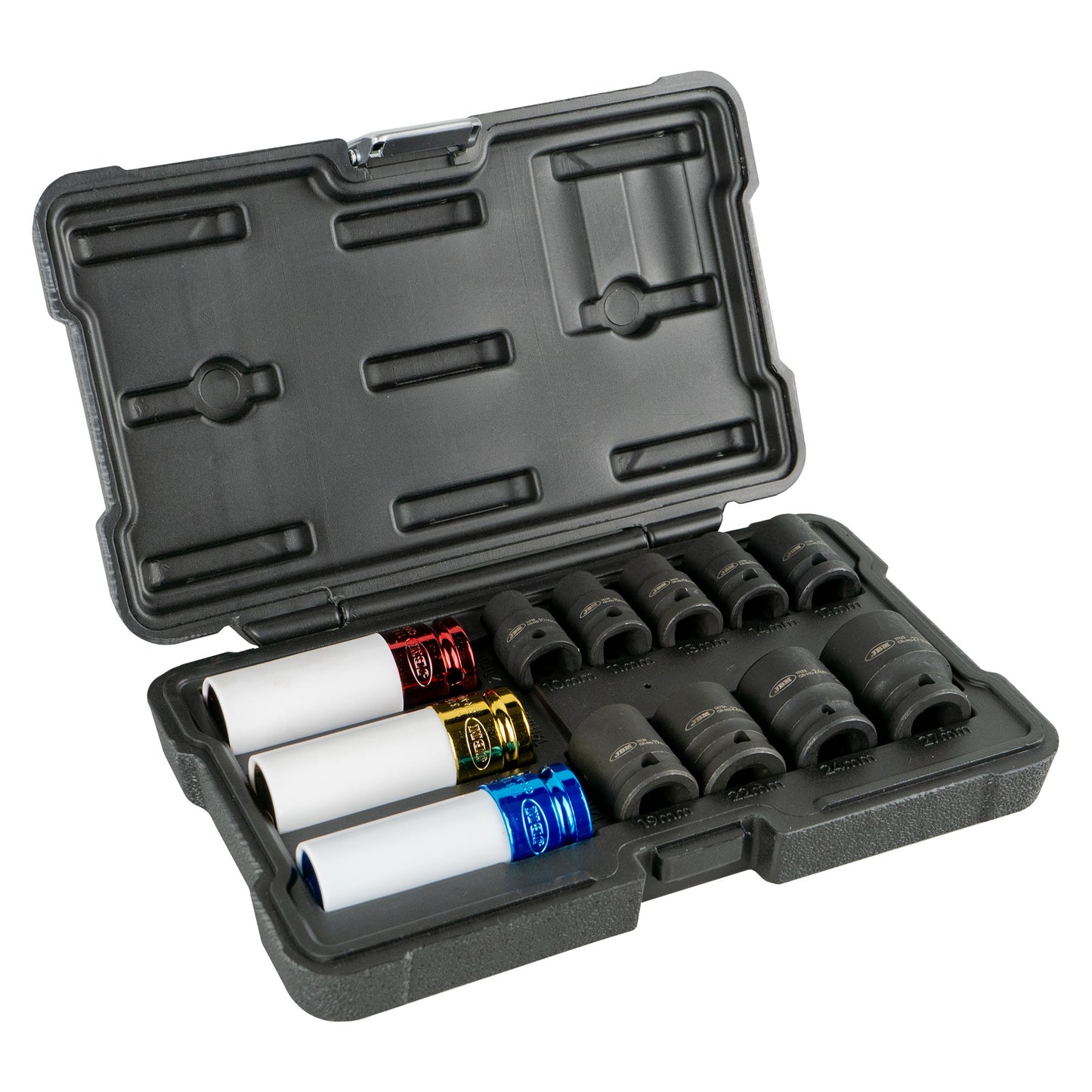 12 PIECE 1/2" HEXAGONAL IMPACT SOCKET AND WHEEL NUT REMOVER SET