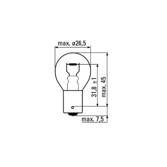 LAMP OBN 12V 21W BA15S