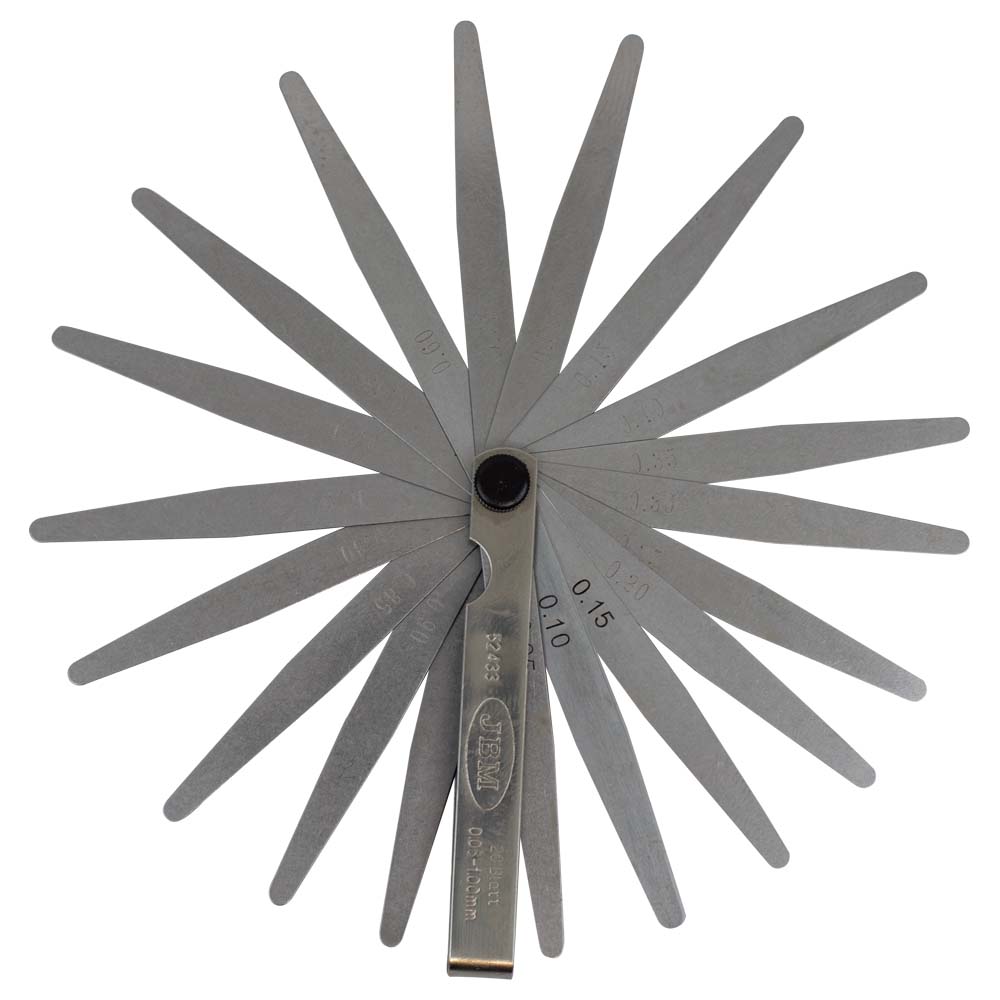 20 METRIC BLADE FEELER GAUGE 0.05-1.0MM