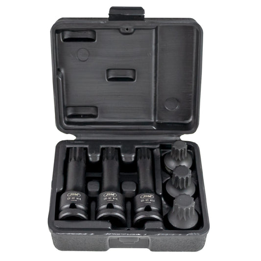 6 PIECE 1/2" XZN IMPACT SOCKET AND BIT SET