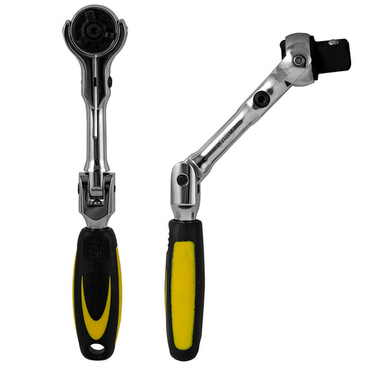 1/2" SHORT HINGED 72-TEETH RATCHET 172MM