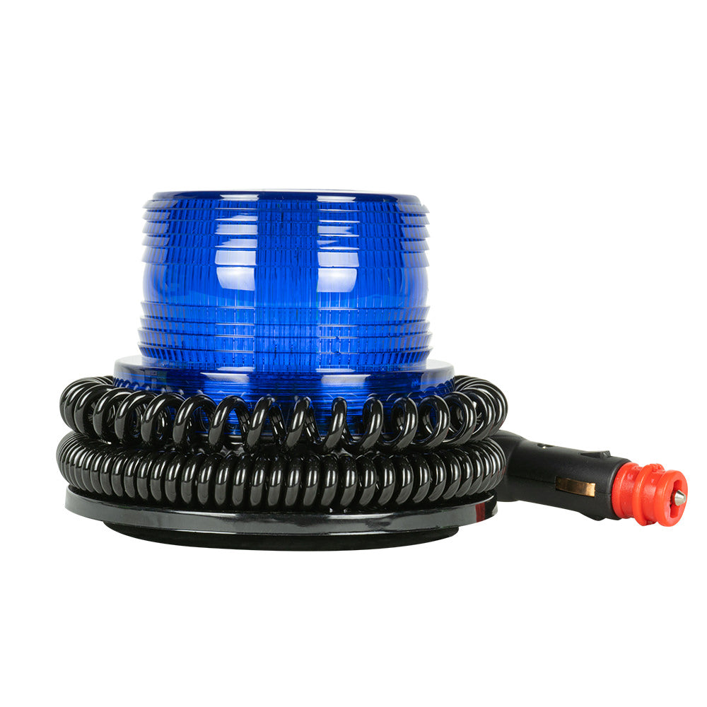 LOW PROFILE LED FLASHING ROTATING BEACON - BLUE