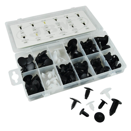 UNIVERSAL PLASTIC CLIPS SET 128PCS