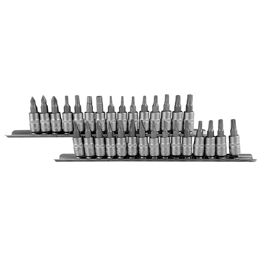 30 PIECES BIT SOCKET SET 1/4"