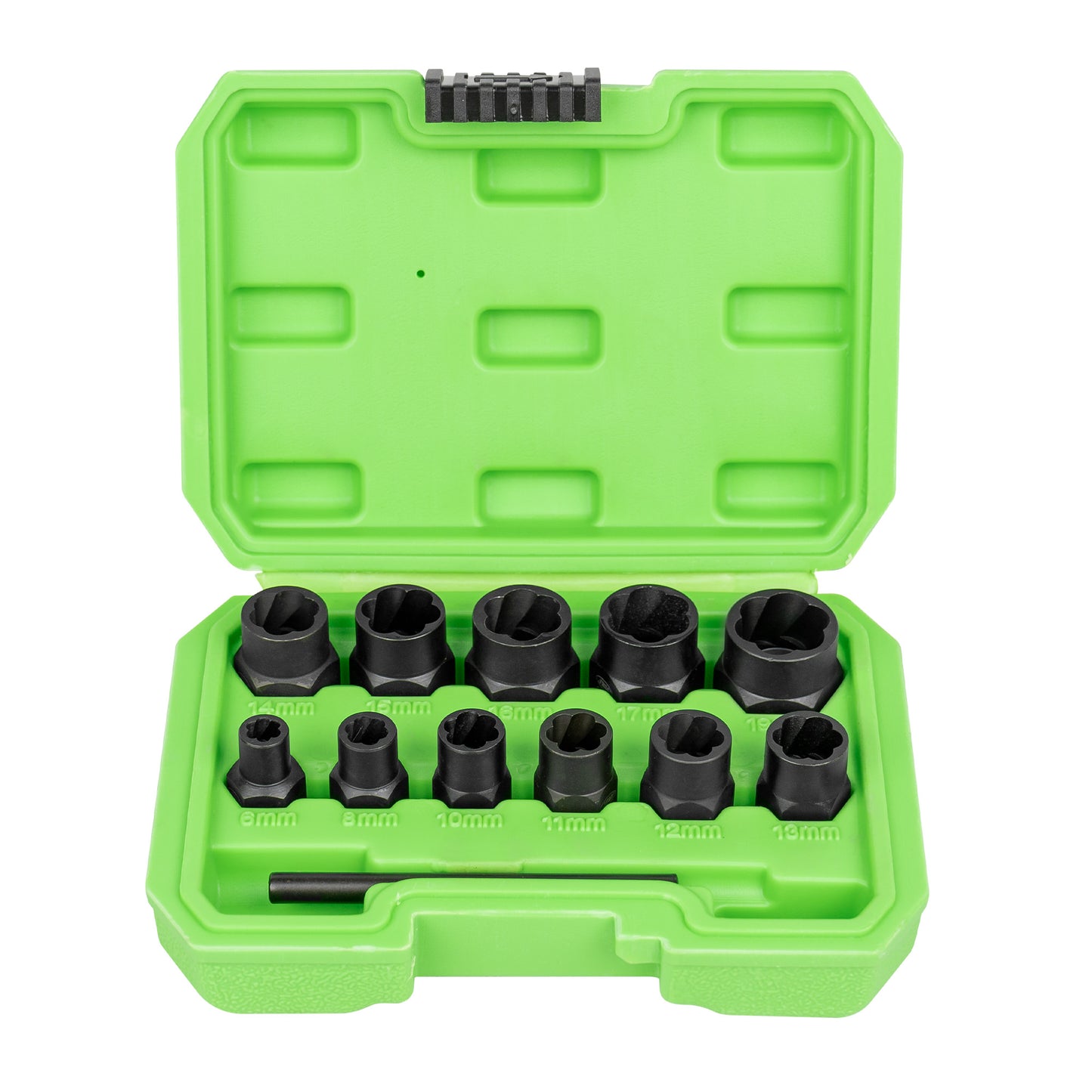 SET OF 6 3/8" TWIST SOCKETS FOR REMOVAL OF SAFETY SCREW/NUTS