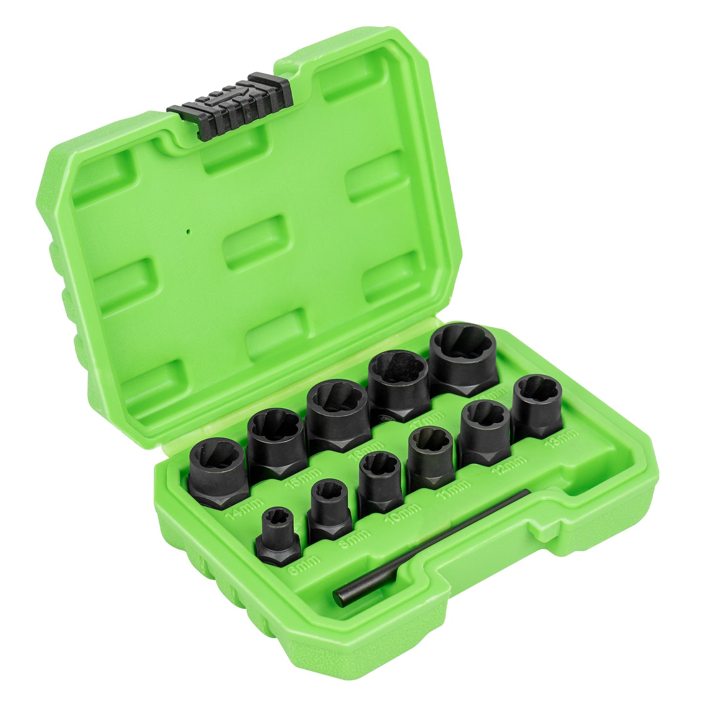 SET OF 6 3/8" TWIST SOCKETS FOR REMOVAL OF SAFETY SCREW/NUTS