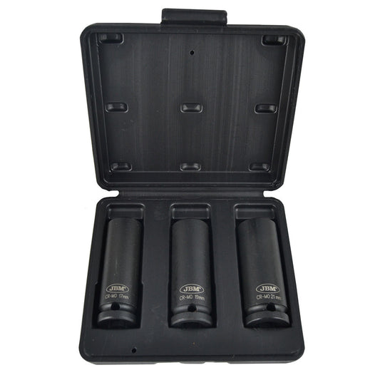3 PIECE 1/2" HEXAGONAL LONG IMPACT SOCKET SET