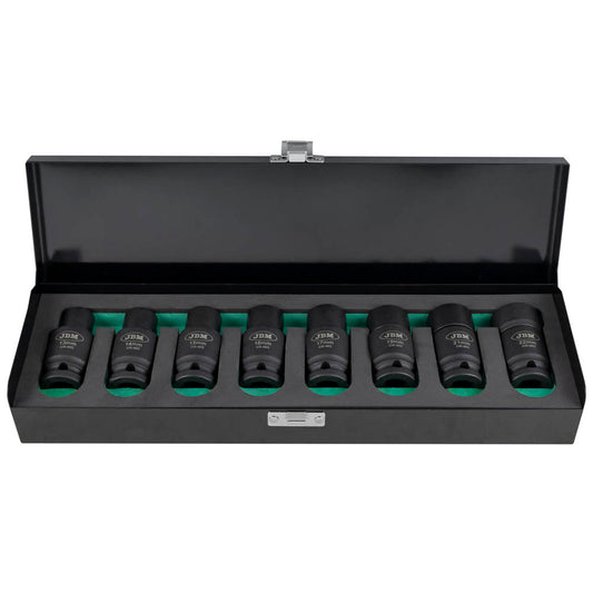 8 PIECE IMPACT SOCKET WITH DOUBLE POSITION SET (FIXED/ARTICULATED)