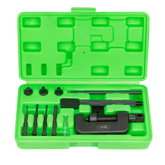 SEPARATING AND RIVETING TOOL FOR MOTORBIKE CHAINS