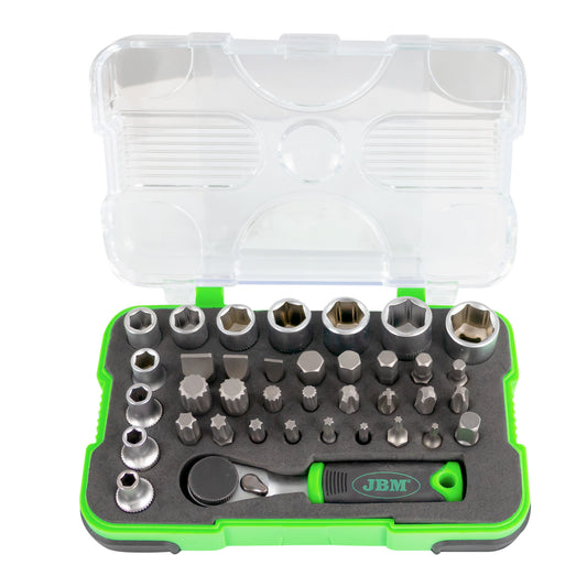 37 PIECES MINI RATHCET SET 1/4"