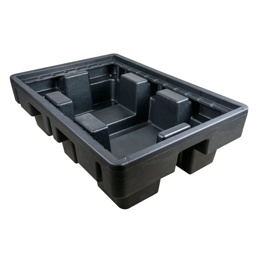 DRUMBANK SPILL PALLET- 2 VERTICAL DRUM - SPECIAL FOR EUROPALLET 650KG
