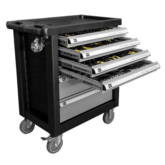 6 DRAWER CABINET WITH ASSORTED TOOLS