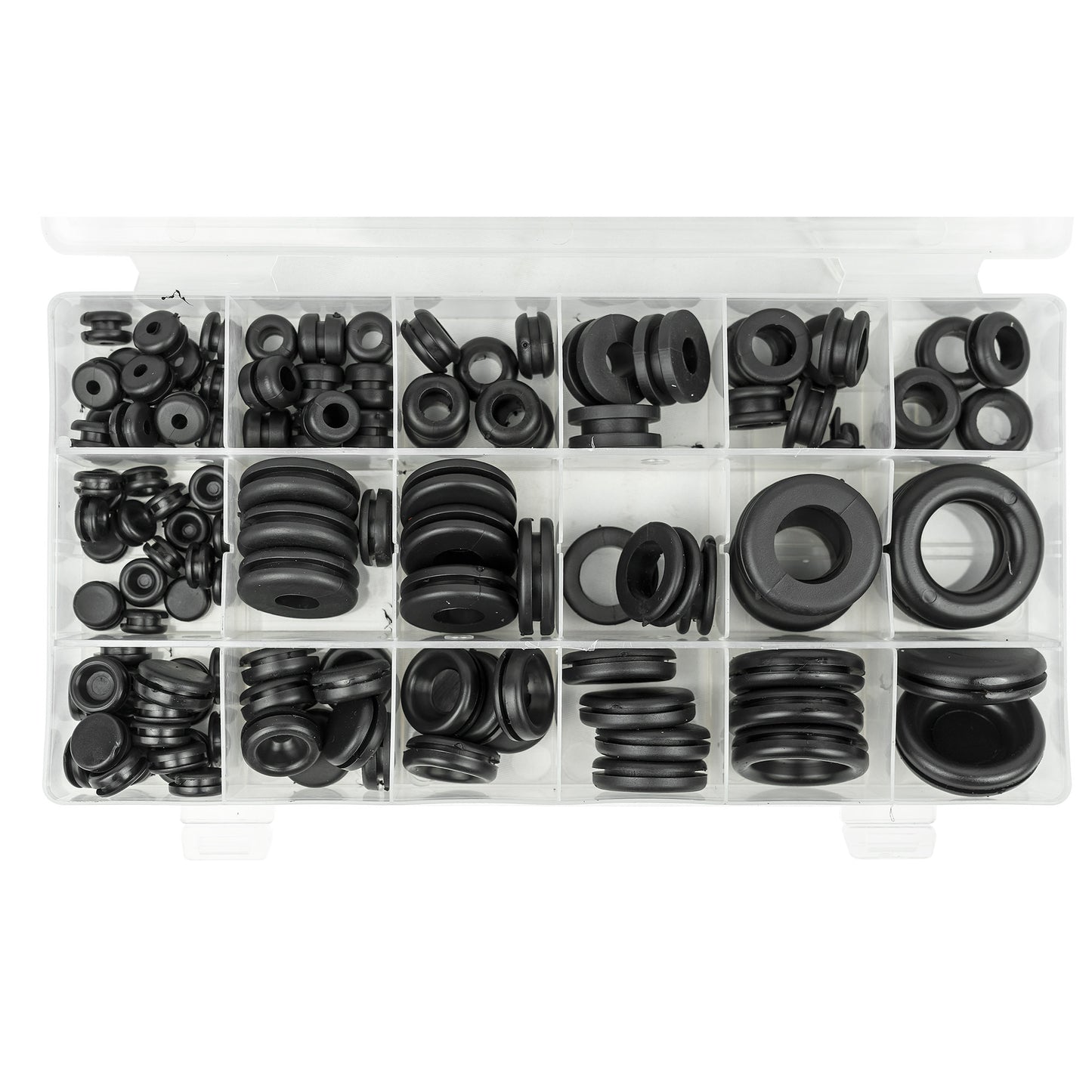 RUBBER GROMMET ASSORTMENT 125PCS