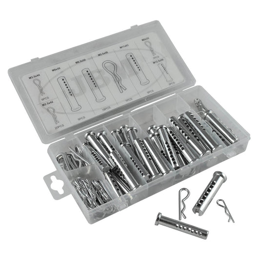 CLEVIS PIN AND R-CLIP ASSORTMENT 71PCS