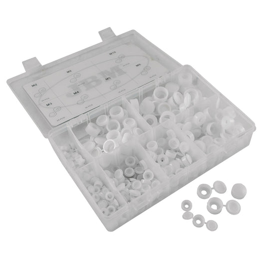 WHITE FLIP TOP CAP 180PCS