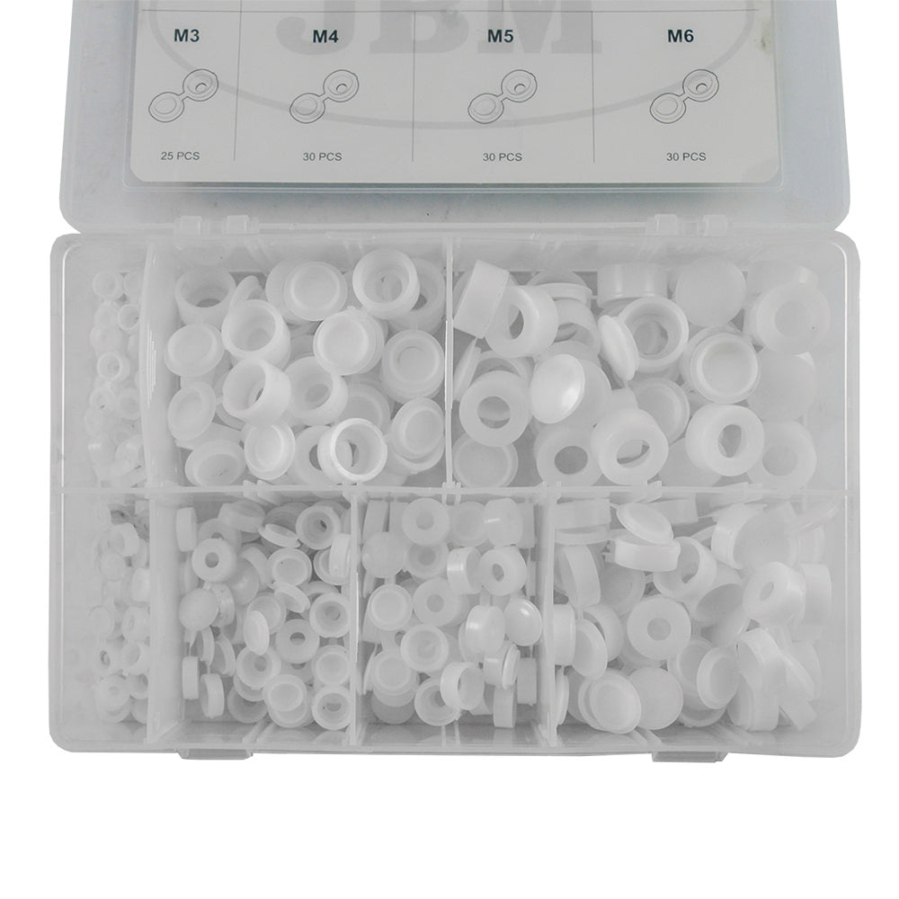 WHITE FLIP TOP CAP 180PCS