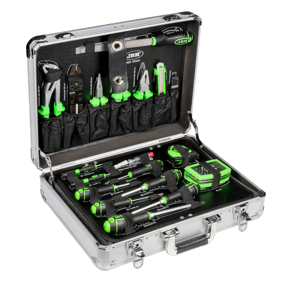 108 PIECES ALUMINIUM TOOL CASE - ZINC FINISH