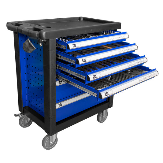 6 DRAWER CABINET - BLUE - WITH TOOLS INCLUDED