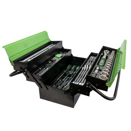 63 PIECES IRON TOOL BOX - ZINC FINISH