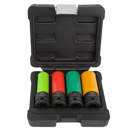 4 PIECES 1/2" DRIVE ALLOY WHEEL IMPACT SOCKET SET